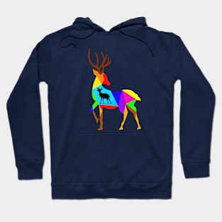 Colorful deer Hoodie